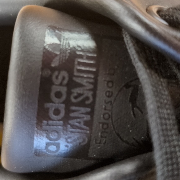 Adidas Stan Smith Black Low Top Sneakers Size 21 - Picture 9 of 12